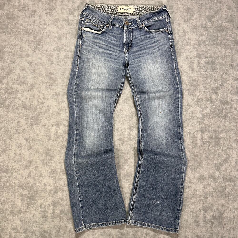 Ariat REAL Perfect Rise Alma Boot Cut Jeans Womens 29s Canadian Western Stretch